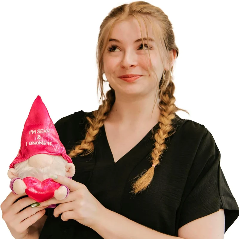 Sexy and I Gnome It Plushie with Heart