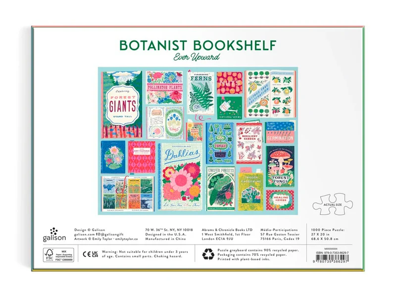 Puzzle Ever Upward Botanist Bookshelf 1000 Pièces - Galison