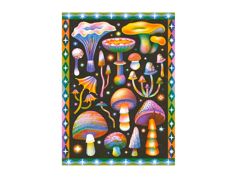 Puzzle Cosmic Mushrooms 1000 Pièces - Galison