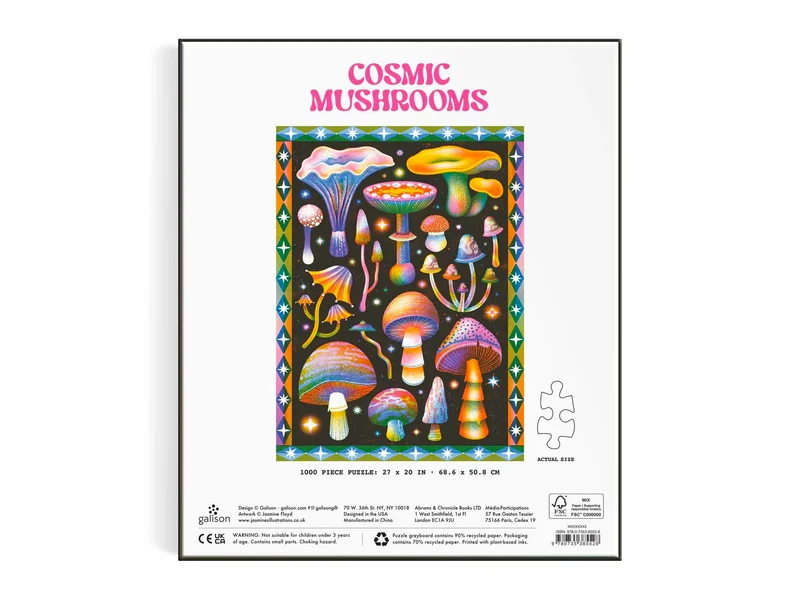 Puzzle Cosmic Mushrooms 1000 Pièces - Galison