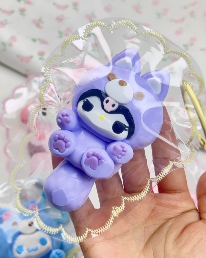 Big Tail Cartoon Suit Kuromi Kitty Squishy Stress Relief Decompression Toy