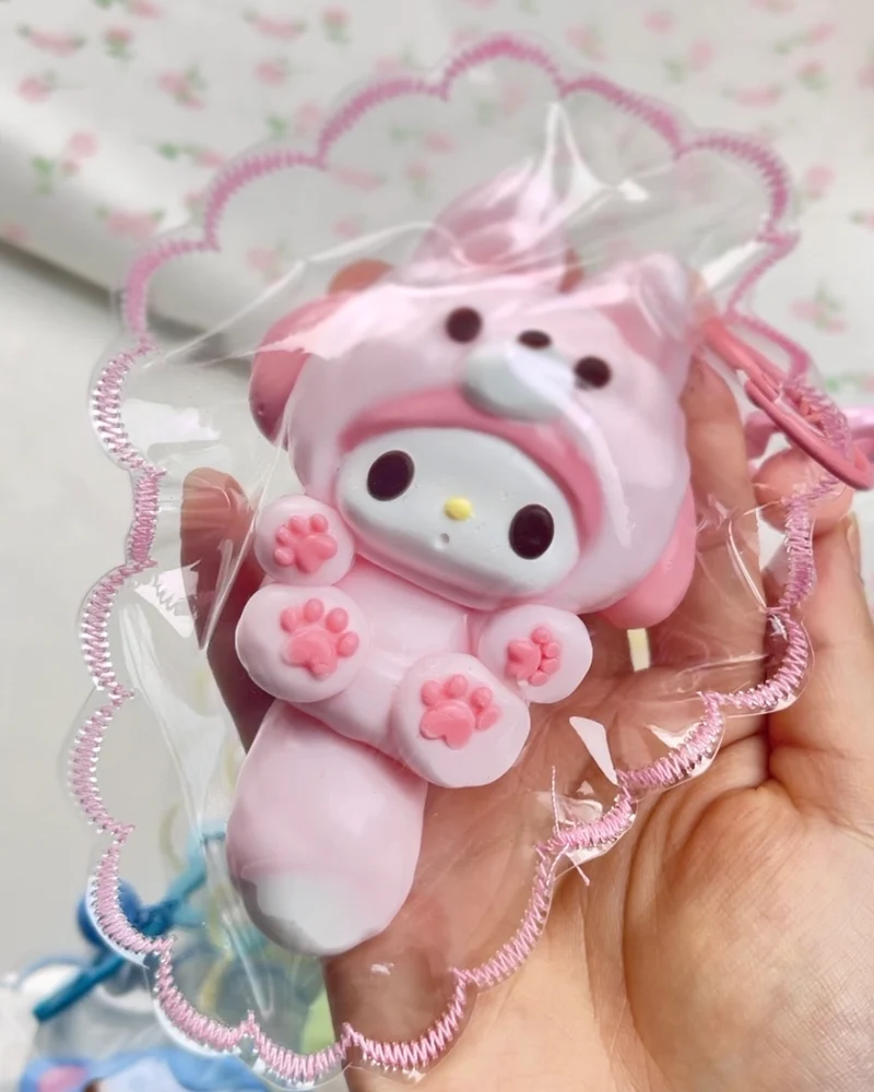 Big Tail Cartoon Suit Kuromi Kitty Squishy Stress Relief Decompression Toy