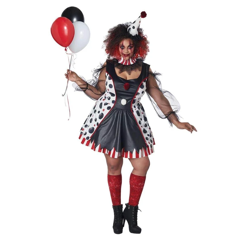 Twisted Clown Plus Size Costume for Adults