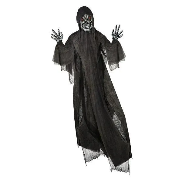 Light-up scary reaper, 12 feet