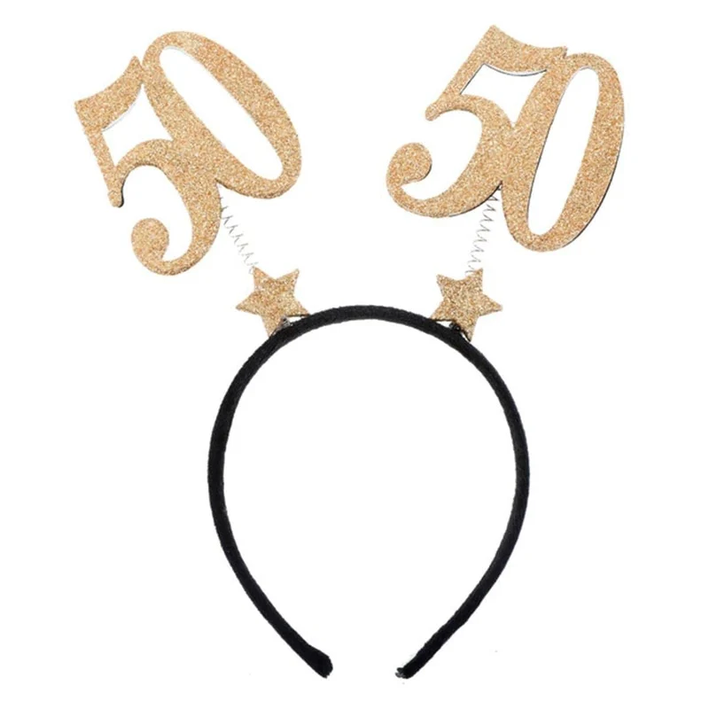 50th Glitter Headband