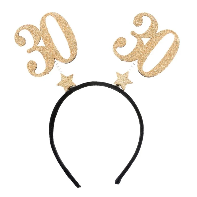30th Glitter Headband