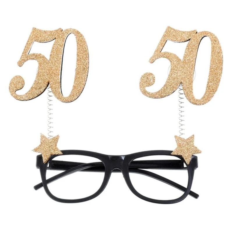50th Glitter Glasses