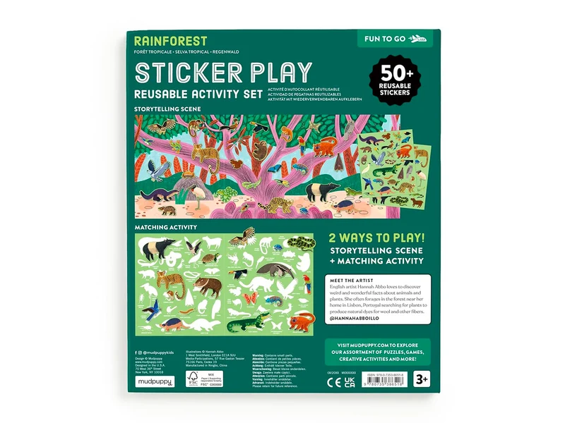 Set de Stickers Rainforest - Mudpuppy