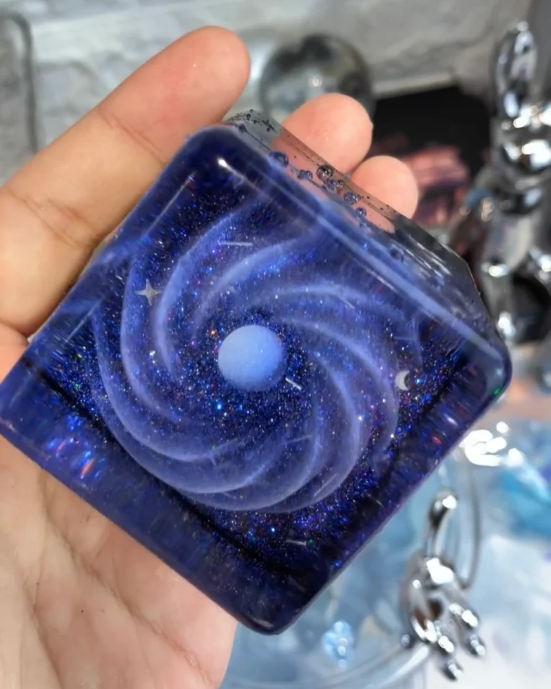 Transparent Cosmos Squishy Stress Relief Decompression Toy