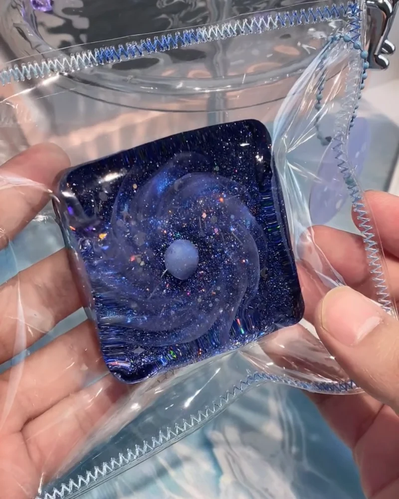 Transparent Cosmos Squishy Stress Relief Decompression Toy