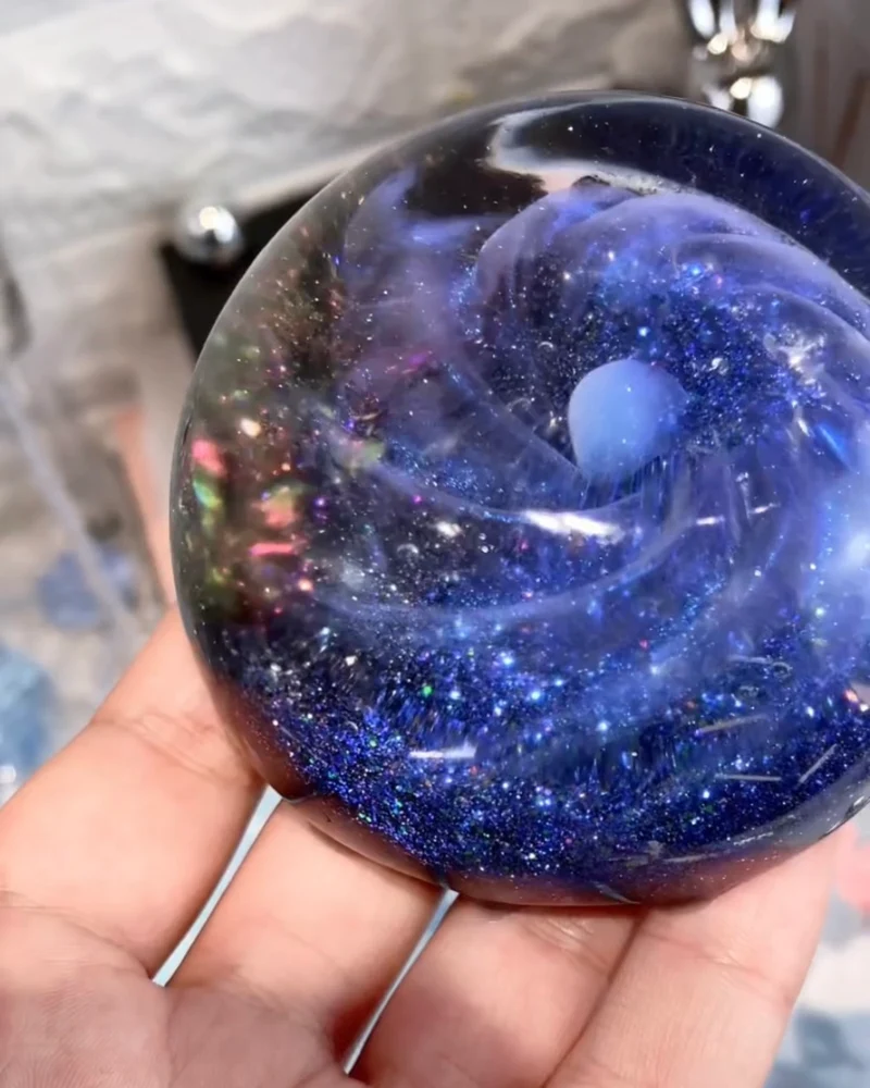 Transparent Cosmos Squishy Stress Relief Decompression Toy