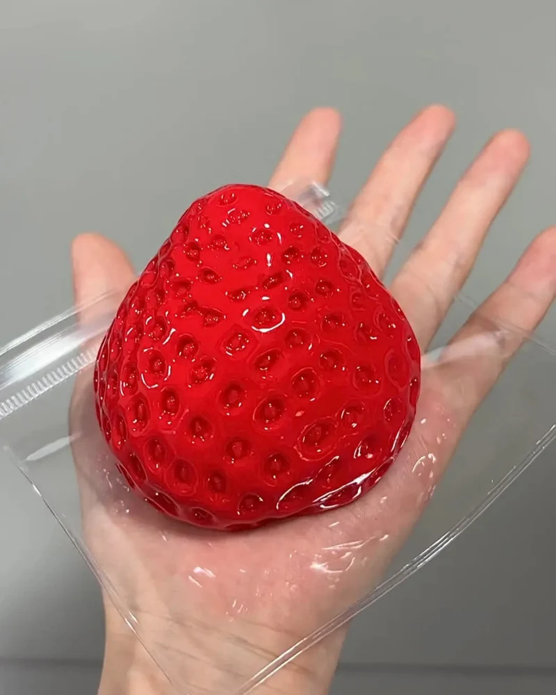 Strawberry Squishy Stress Relief Decompression Toy