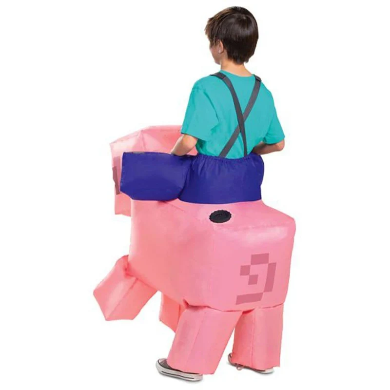 Pig Ride-On Inflatable Costume For Kids, Minecraft