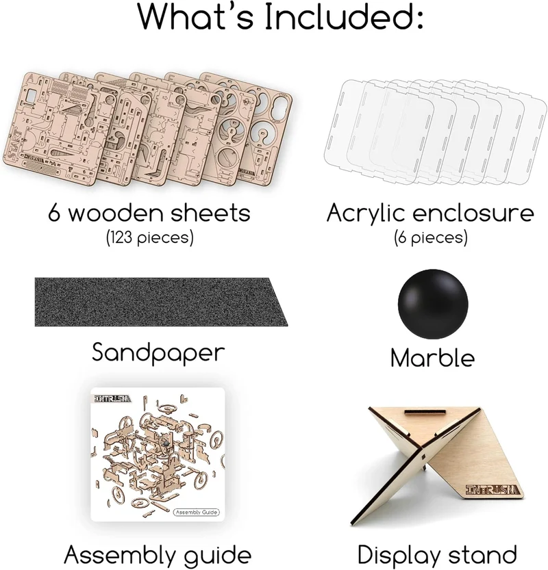 Intrism 3D Marble Labyrinth Assembly Kit