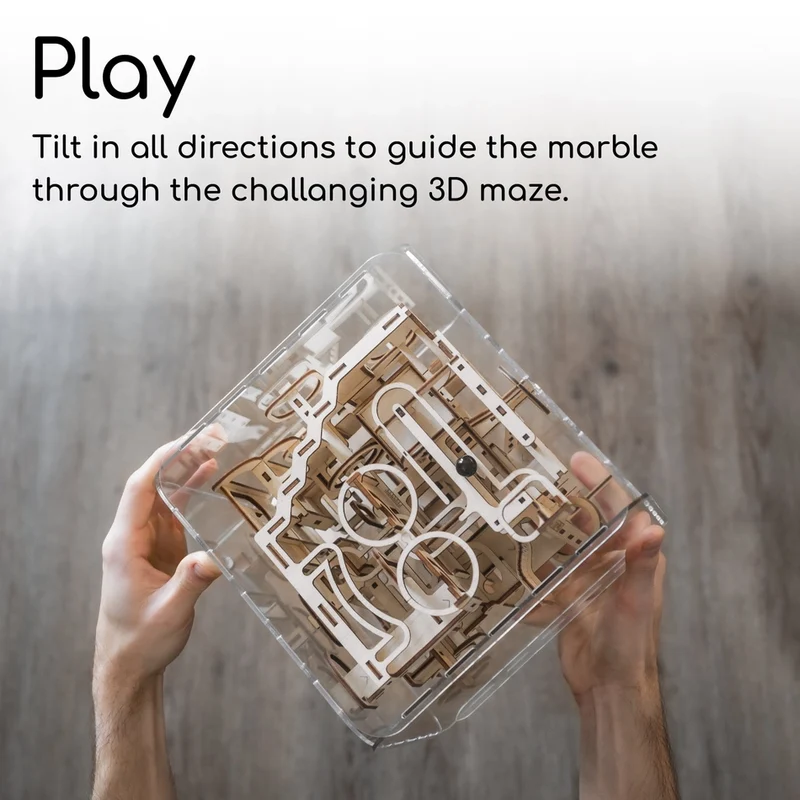 Intrism 3D Marble Labyrinth Assembly Kit