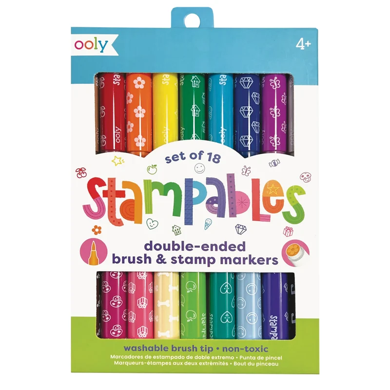 Stampables: Double-Ended Brush & Stamp Markers