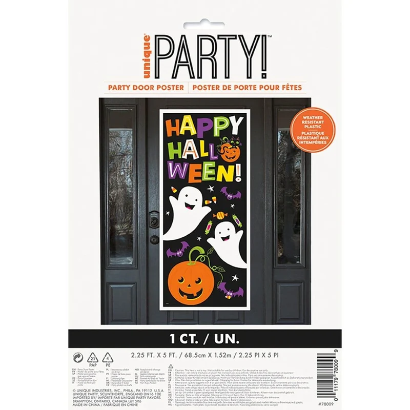 Cat & Pumpkin Door Decoration