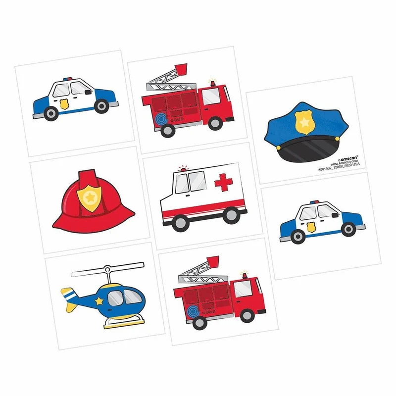 First Responders Tattoos, 8 Count