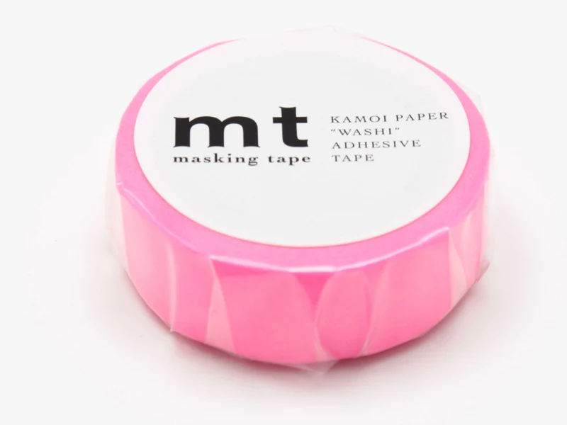 Masking tape uni - Rose Fluo