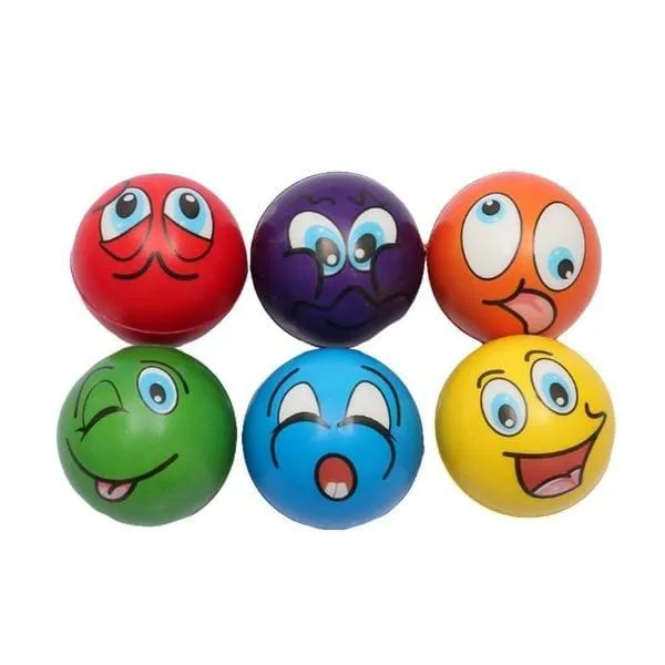 Balle Anti Stress Emoji x6