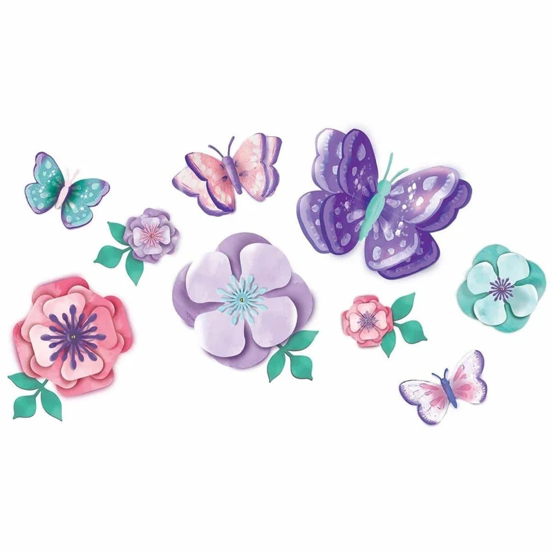 Flutter Party Floral Wall Decoration