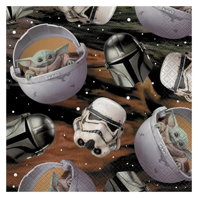 Baby Yoda lunch napkins, 16 per package