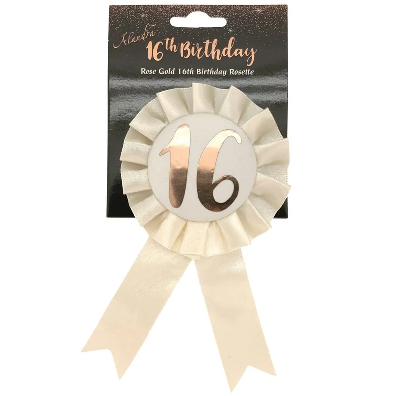 Rosette Badge Rose Gold - 16th