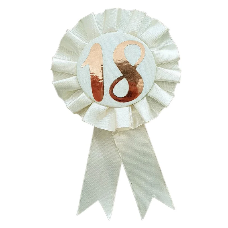 Rosette Badge Rose Gold - 18th