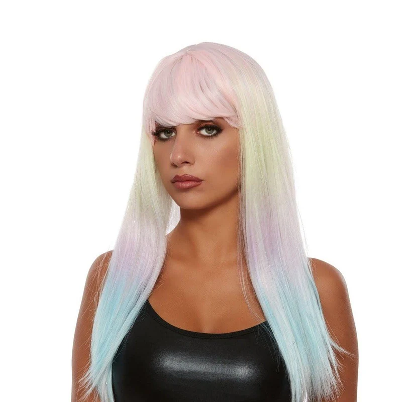 Pastel Candy Straight Wig for Women