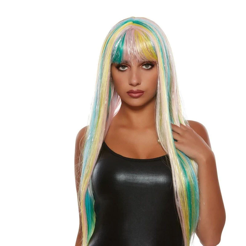 Multicolor Sweety Straight Deluxe Wig for Women