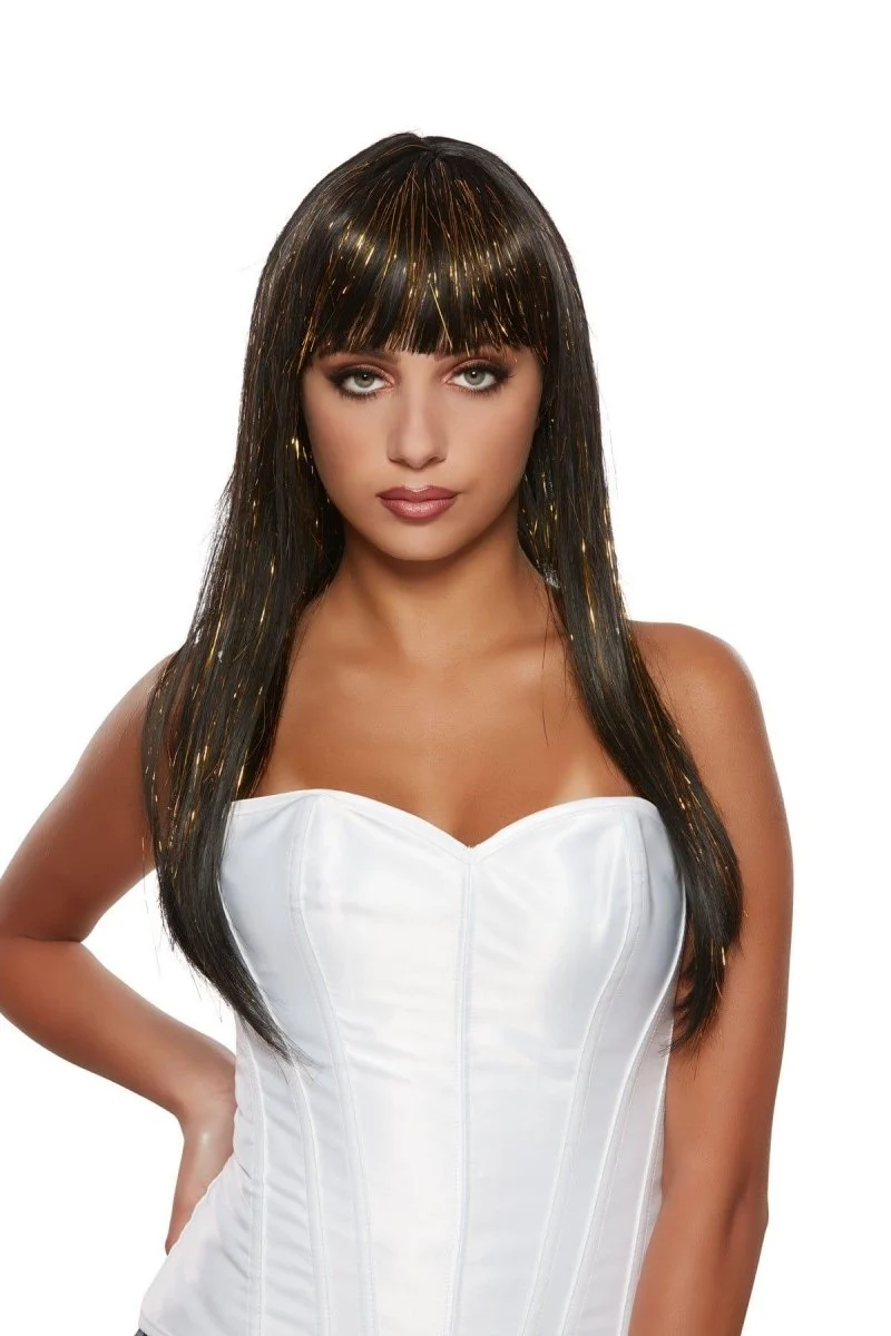 Black Cleo Straight Wig for Women