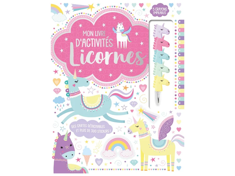 Mon livre d'activités licornes - 1,2,3 Soleil