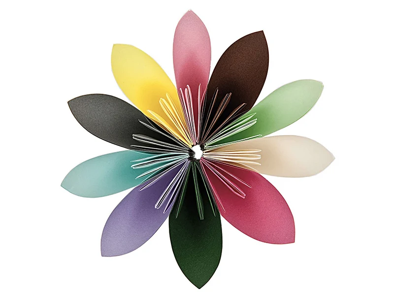 200 feuilles de papier Origami - 10 couleurs - 15 x 15