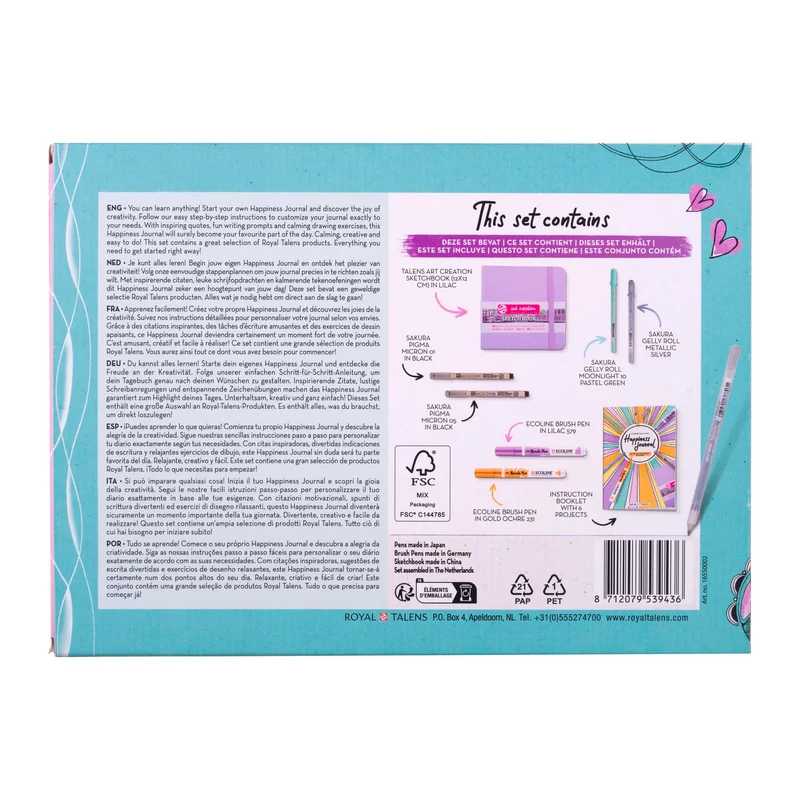 Set Journal du bonheur - Royal Talens
