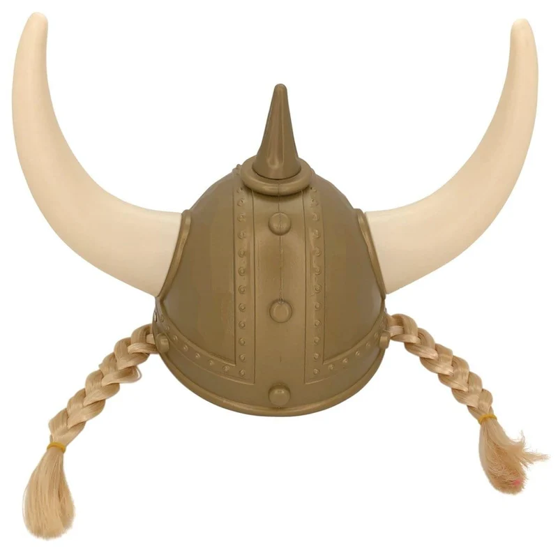 Viking helmet with braids for adults