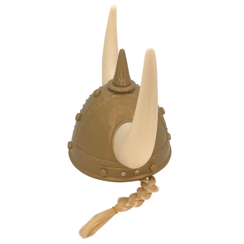 Viking helmet with braids for adults