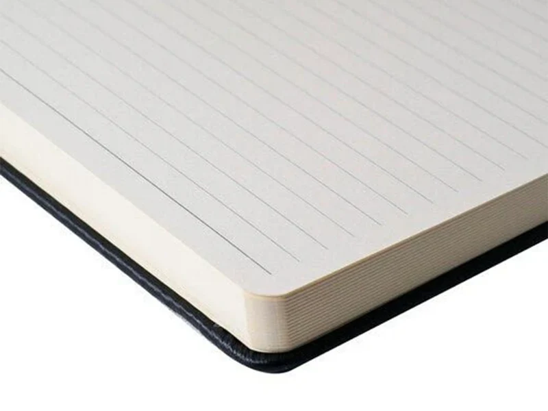 Carnet à couverture rigide format 13x21 cm Sakura ligné Indigo foncé