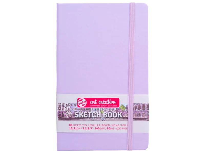 Cahier de Croquis Violet pastel 13 x 21 cm - Talens Art Creation