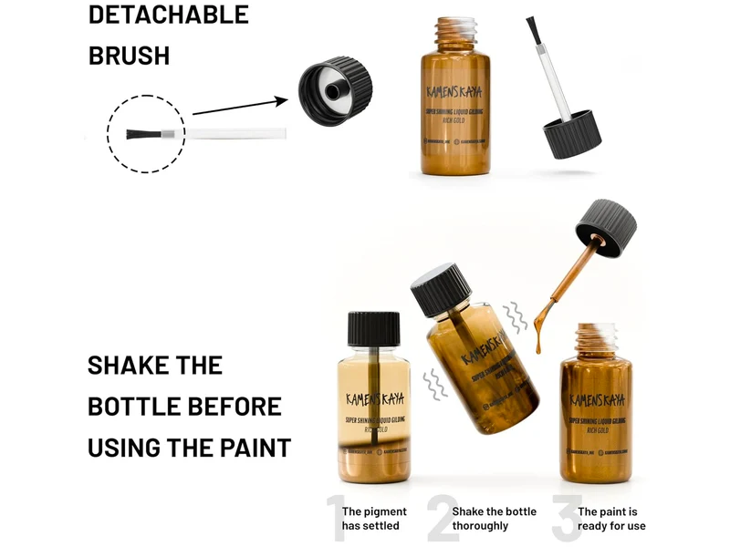 Peinture Liquide pour ornement 20 ml Argenté - Kamenskaya