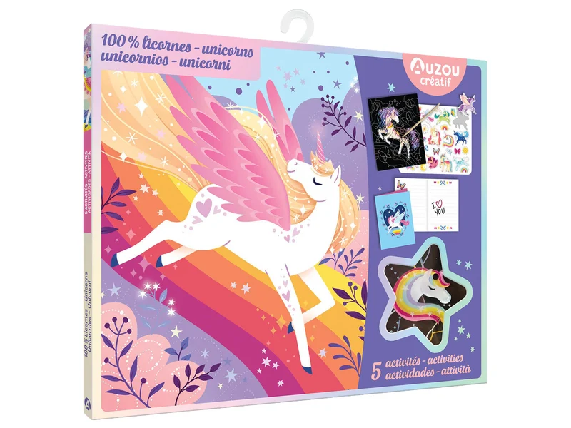 Activités 100% Licornes cartes à gratter - Auzou