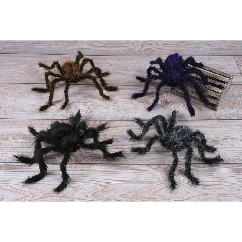 Posable Hairy Spider, Assortment, 1 Count