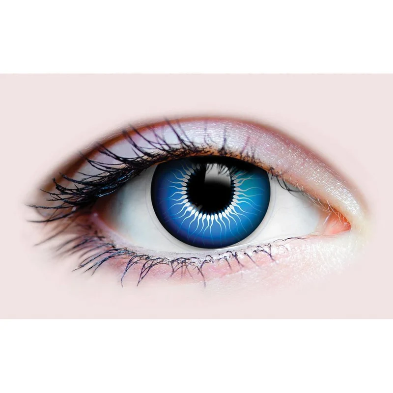 PRIMAL® Chucky - Vivid Blue Coloured Contact Lenses, 3 months usage