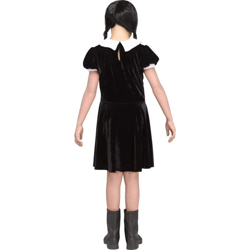 Gothic Girl Costume for Kids, Black Dress