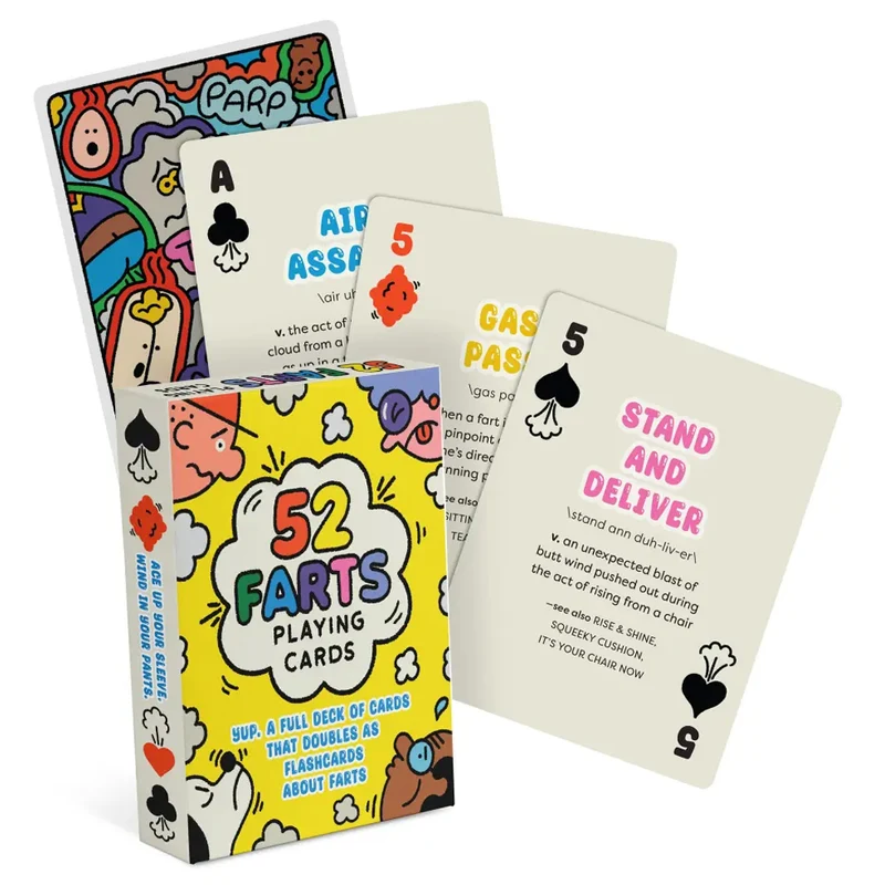 52 Farts Playing Cards for Kids