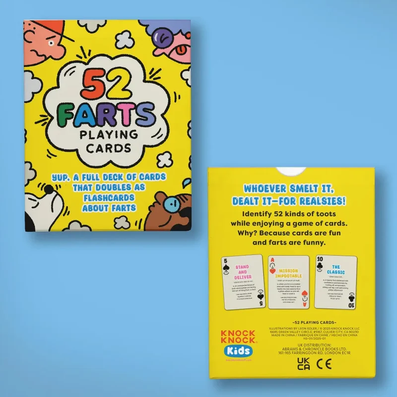 52 Farts Playing Cards for Kids