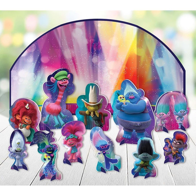 Trolls World Tour table decorating kit