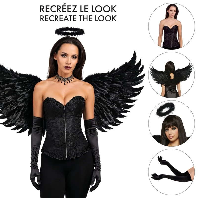 Fallen Angel Corset Costume Accessory Kit