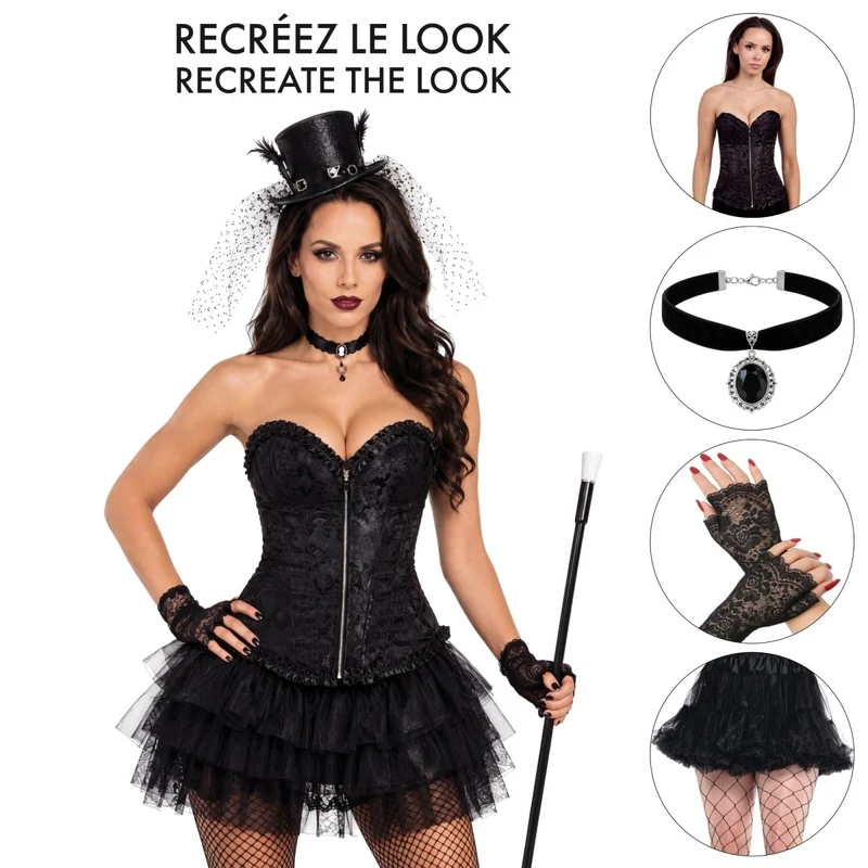 Showgirl Corset Costume Accessory Kit