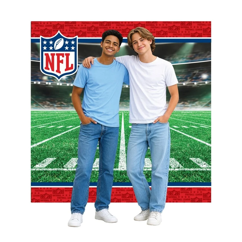 NFL Drive Backdrop Wall Decoration, 65 x 65 Inches, 1 Count