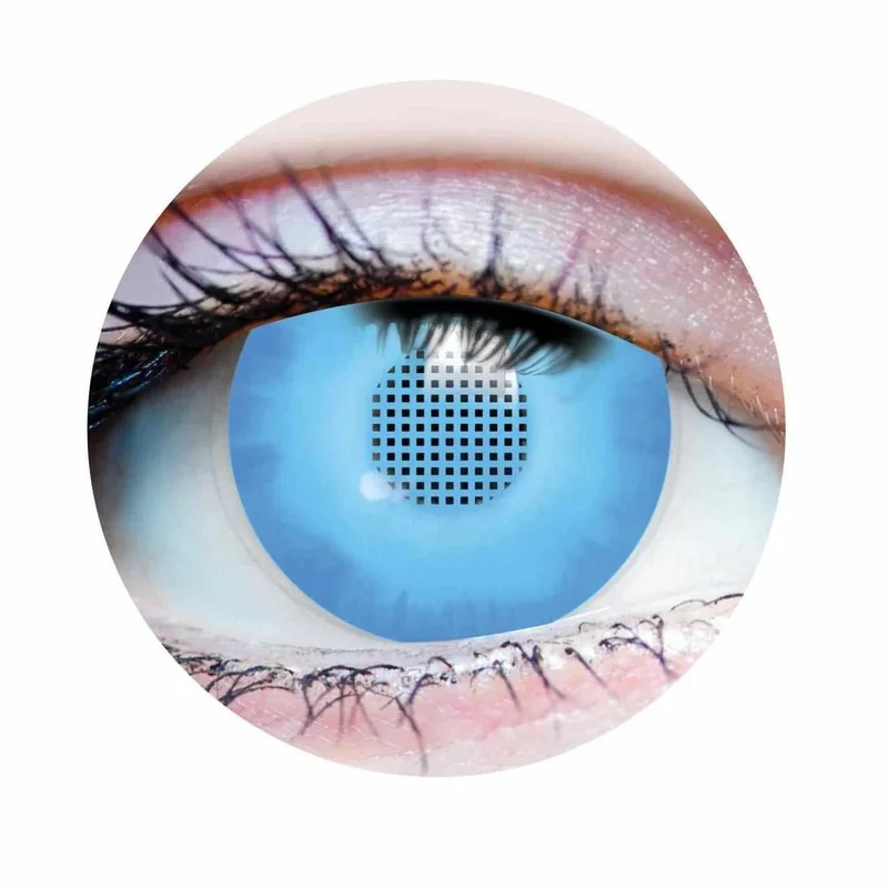 PRIMAL® Saiyan - Blue Cosplay Coloured Contact Lenses, 3 months usage